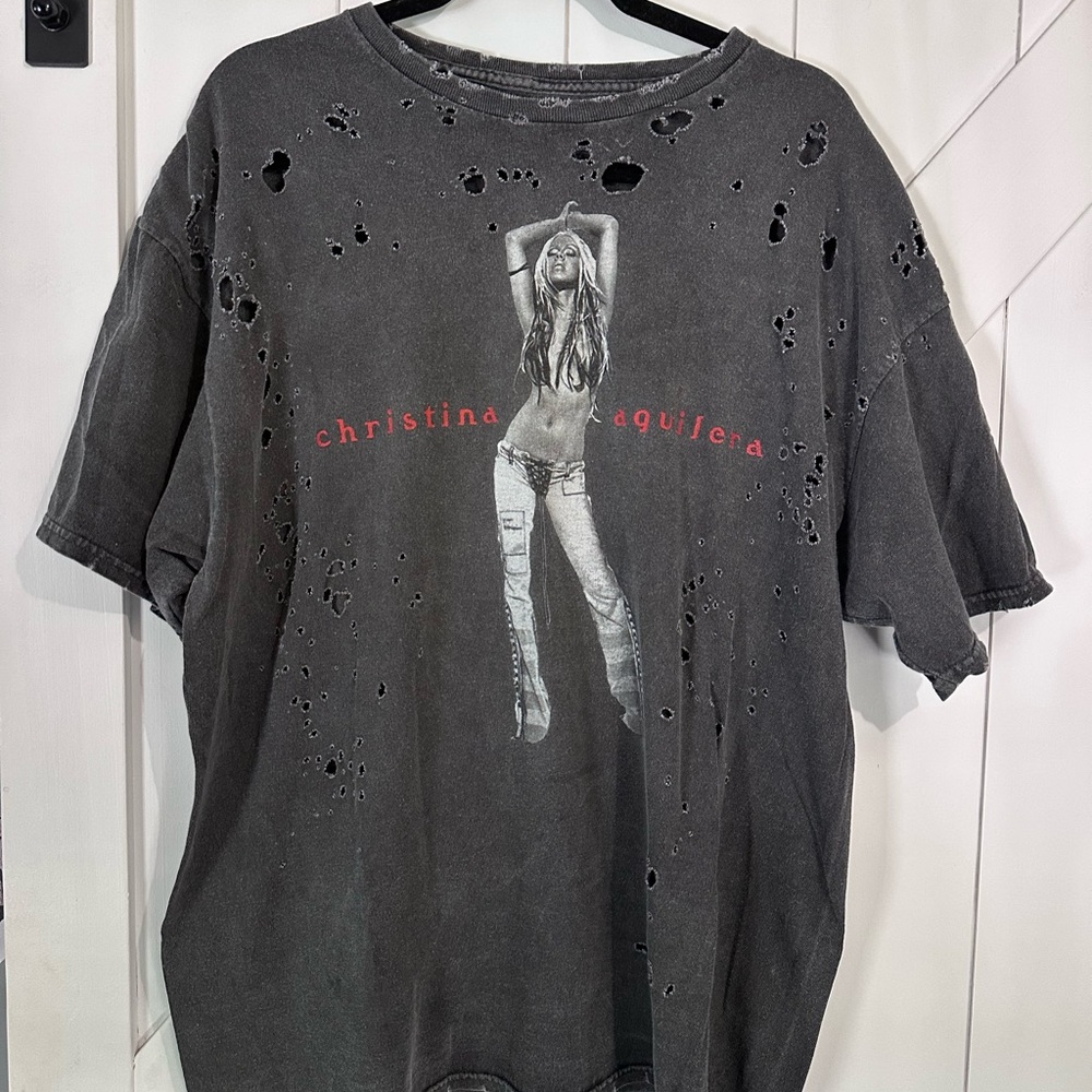 Christina Distressed Graphic Tee
